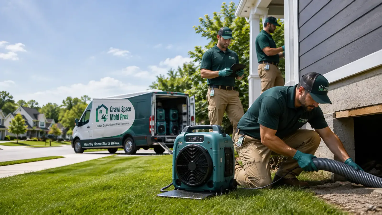 Crawl Space Mold Removal in Poy Sippi, WI